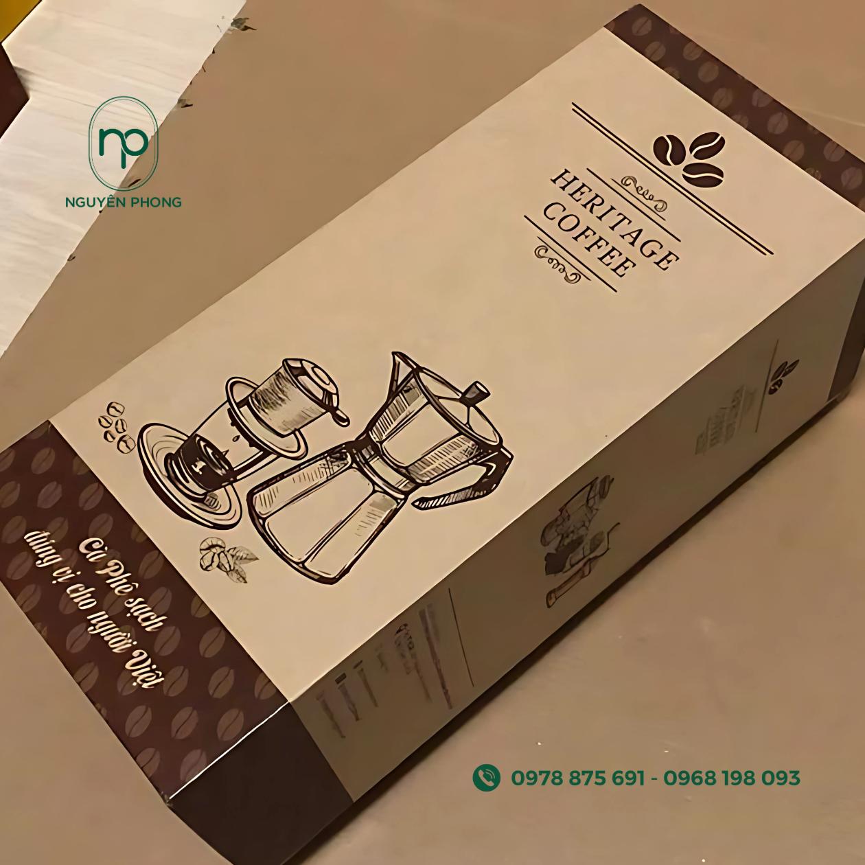 Kích thước hộp đựng cafe hộp 1 -2kg